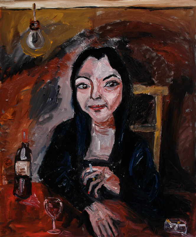 Woman with wine – Victor Hugo Perez